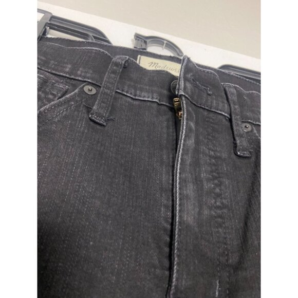 Madewell Womens 10" High-Rise Skinny Jeans Size 26 Black Denim - Picture 12 of 14